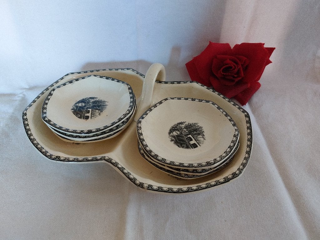 Societé Céramique | 7 - delig petit four set | Landschap, Verzenden