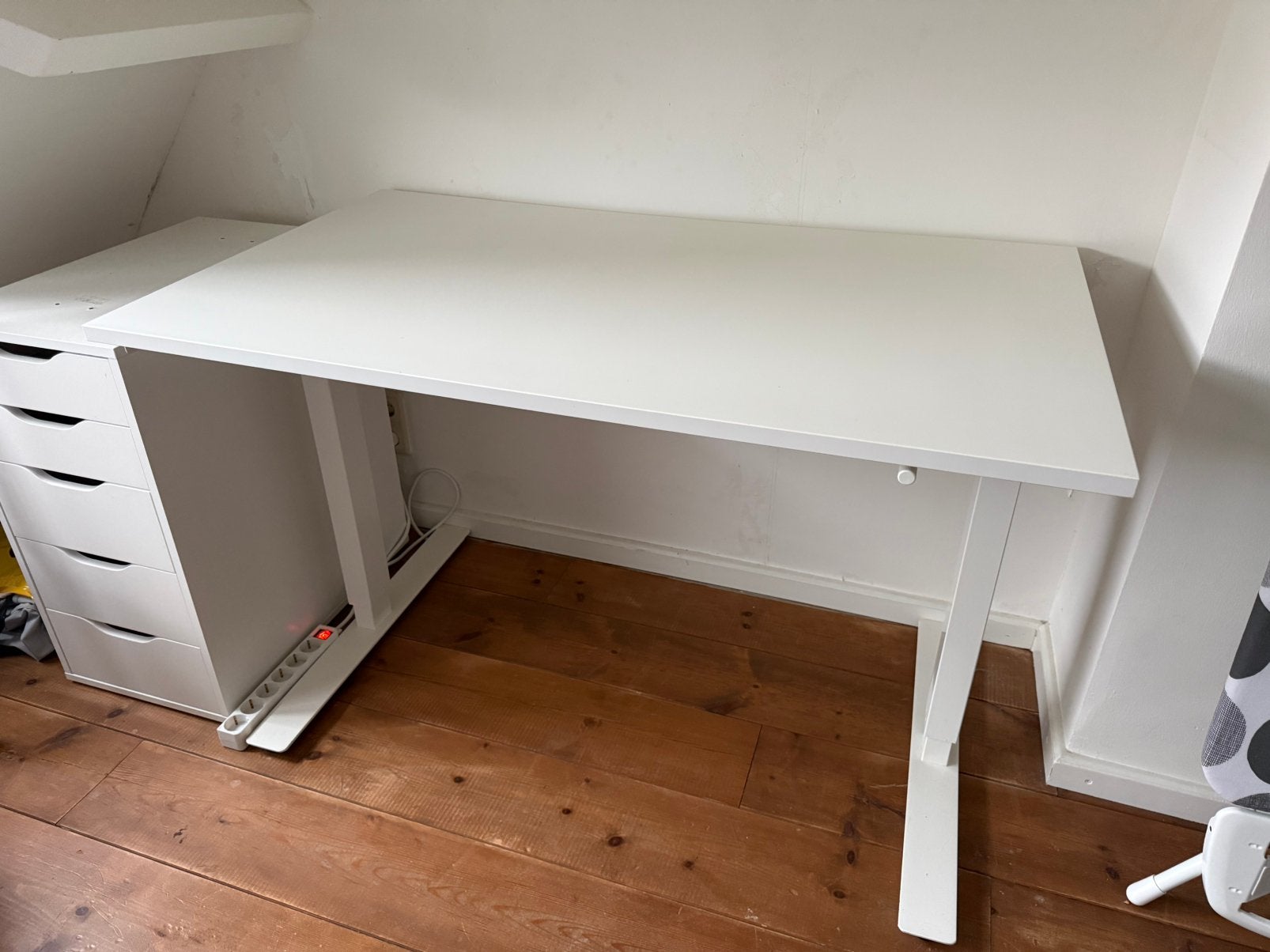 Handmatig zit sta bureau, Ophalen, Gebruikt, In hoogte verstelbaar, IKEA