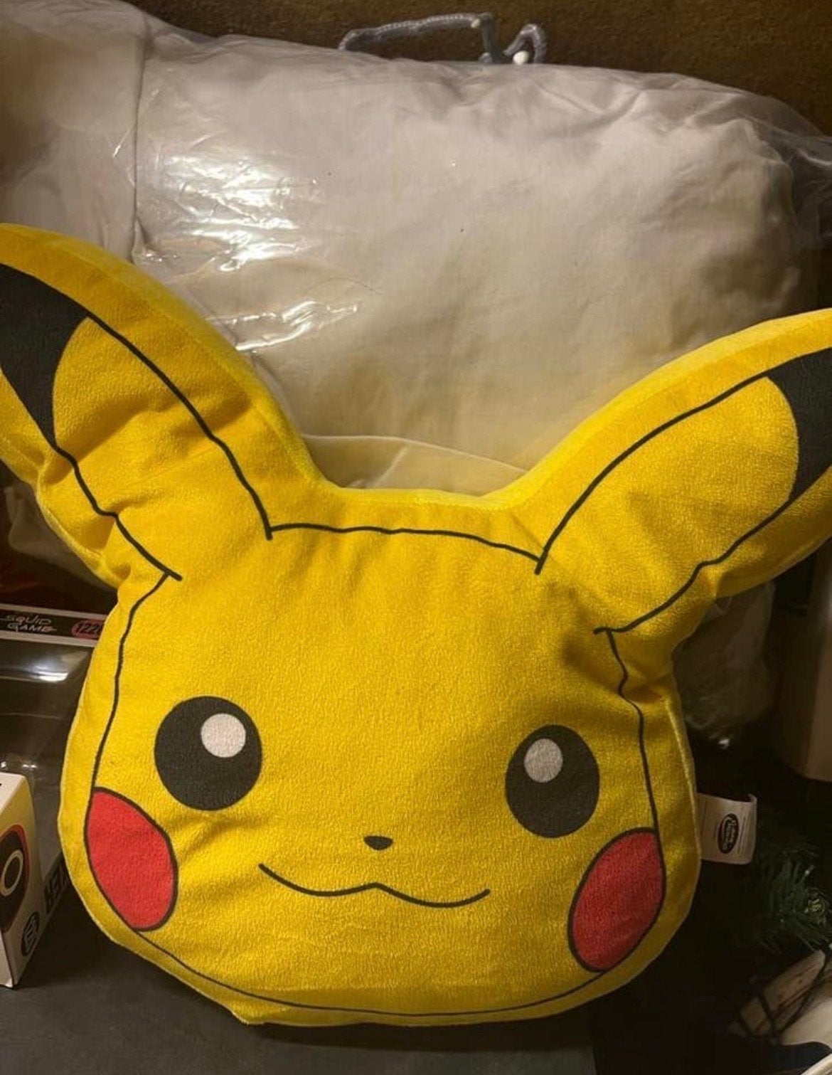 Pokémon Pikachu knuffelkussen - Zo goed als nieuw, Overige merken, Geel, Overige typen, Ophalen of Verzenden