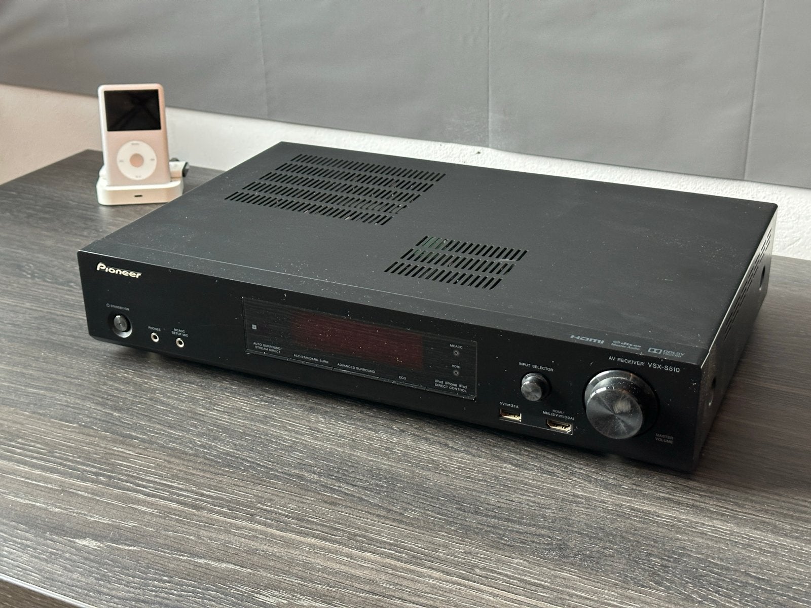 Pioneer VSX-531D AV Receiver - Zwart, Gebruikt, Ophalen of Verzenden, 60 tot 120 watt, Pioneer