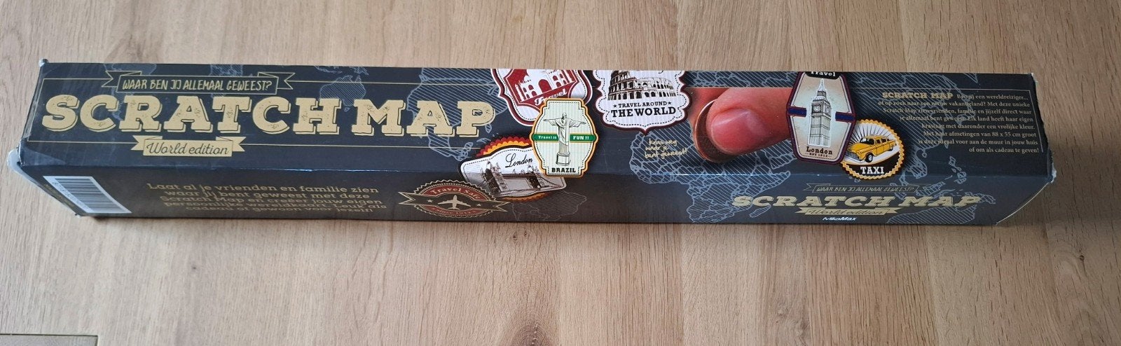 Scratchmap landenkaart, Papier/karton, Nieuw, Ophalen of Verzenden, 88 cm