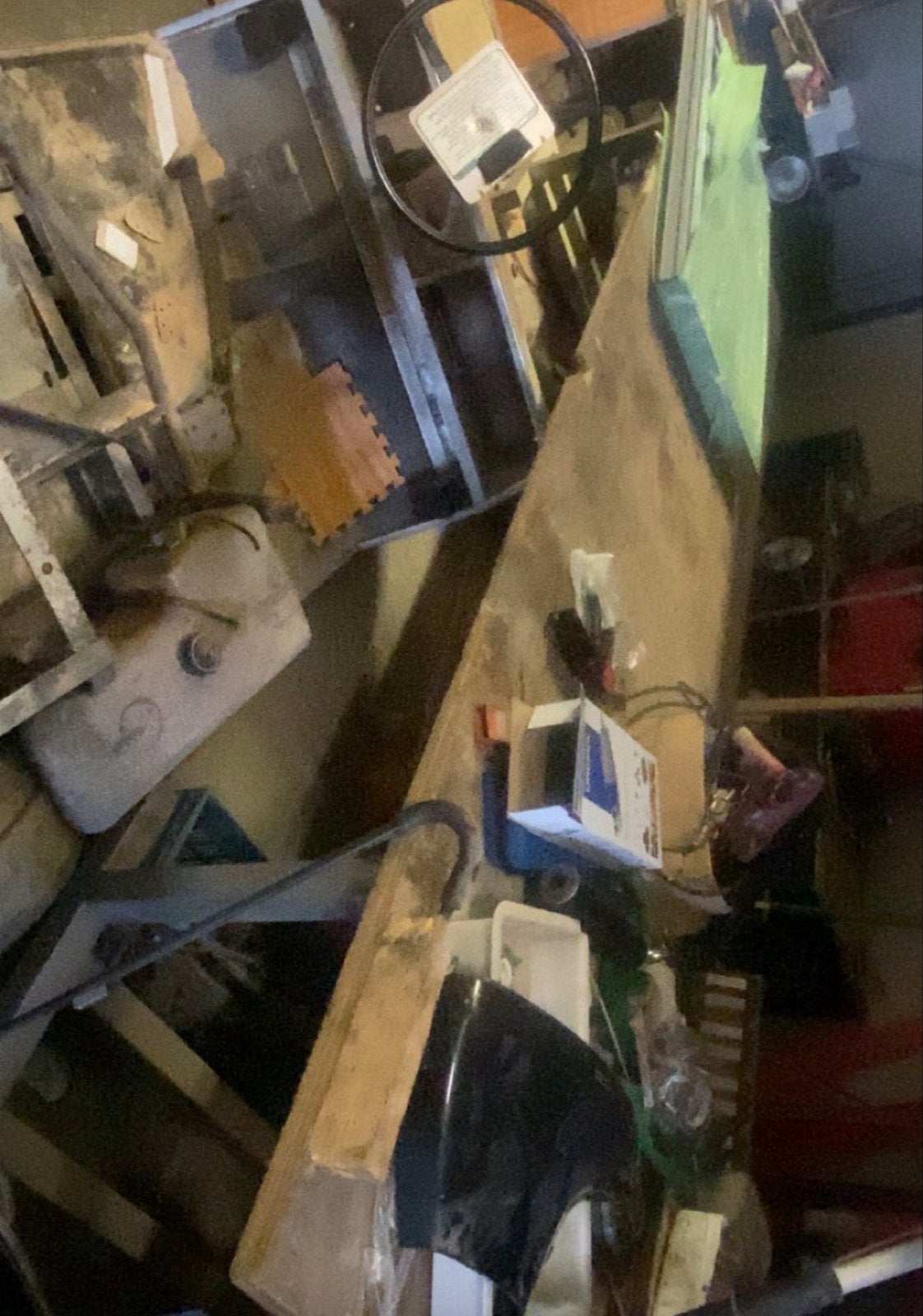 Robuuste en Grote Werkbank - 4.10m x 1.14m, Ophalen, Gebruikt, 70 tot 120 cm