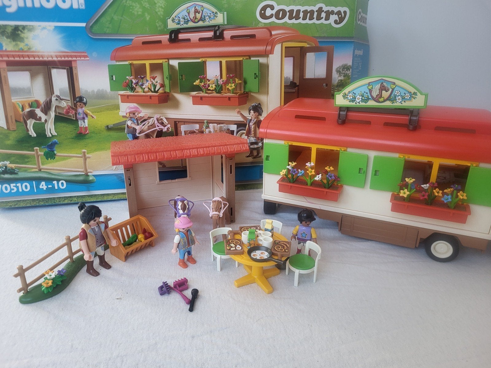 playmobil Country woonwagen 70510, Complete set, Overige typen, Ophalen of Verzenden, Zo goed als nieuw