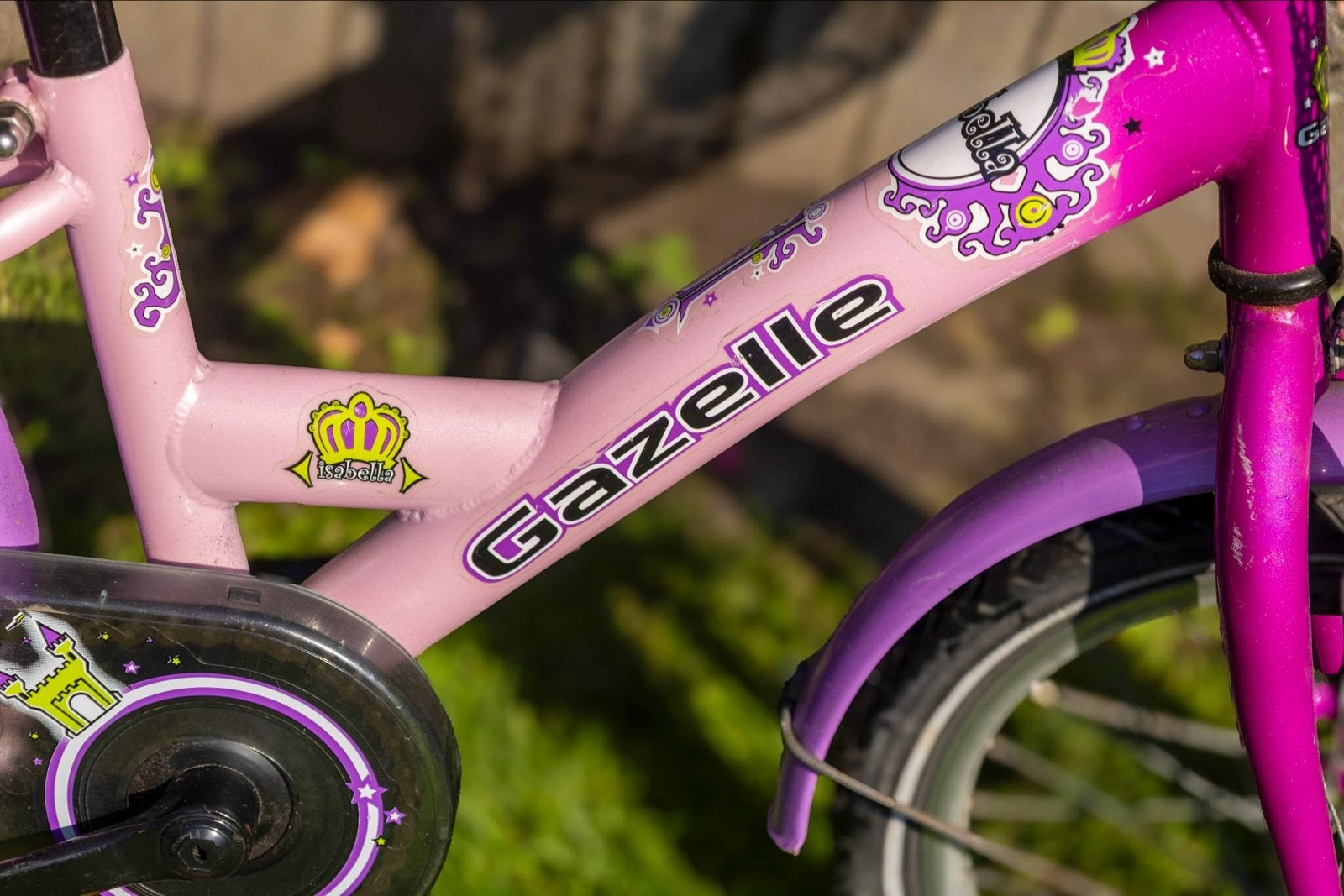 Gazelle Kinderfiets 16 inch - Roze met Mandje en Zitje, Ophalen, Gebruikt, Velgrem, 16 tot 20 inch