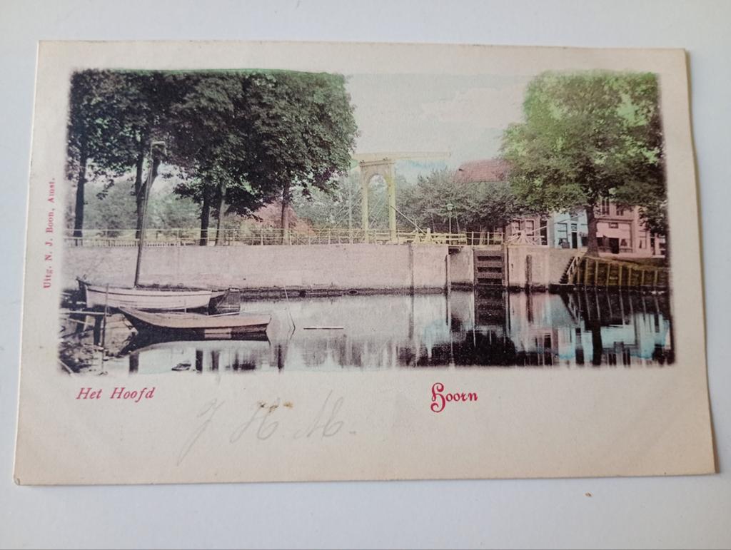 Hoorn Het Hoofd met Scheepvaart 1900, Ophalen of Verzenden, Voor 1920, Gelopen, Noord-Holland