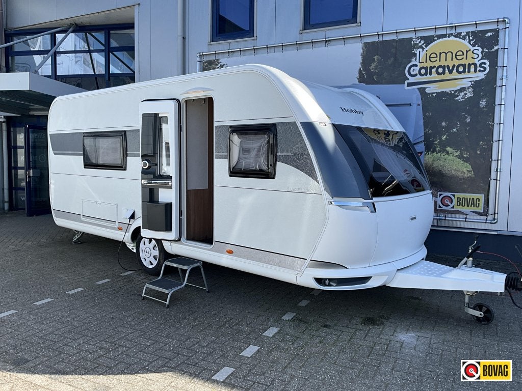 Hobby Excellent 540 WLU DOUCHE-AIRCO-MOVER, Caravans en Kamperen, Caravans, Overige typen, Schokbreker, Rondzit, Hobby