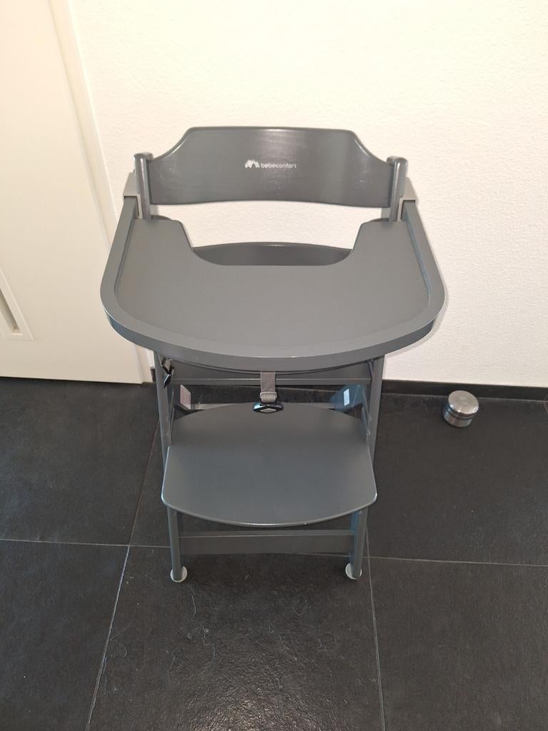 Bebeconfort Meegroeistoel - Grijs, Kinderen en Baby's, Kinderstoelen, Ophalen, Meegroeistoel, Afneembaar eetblad