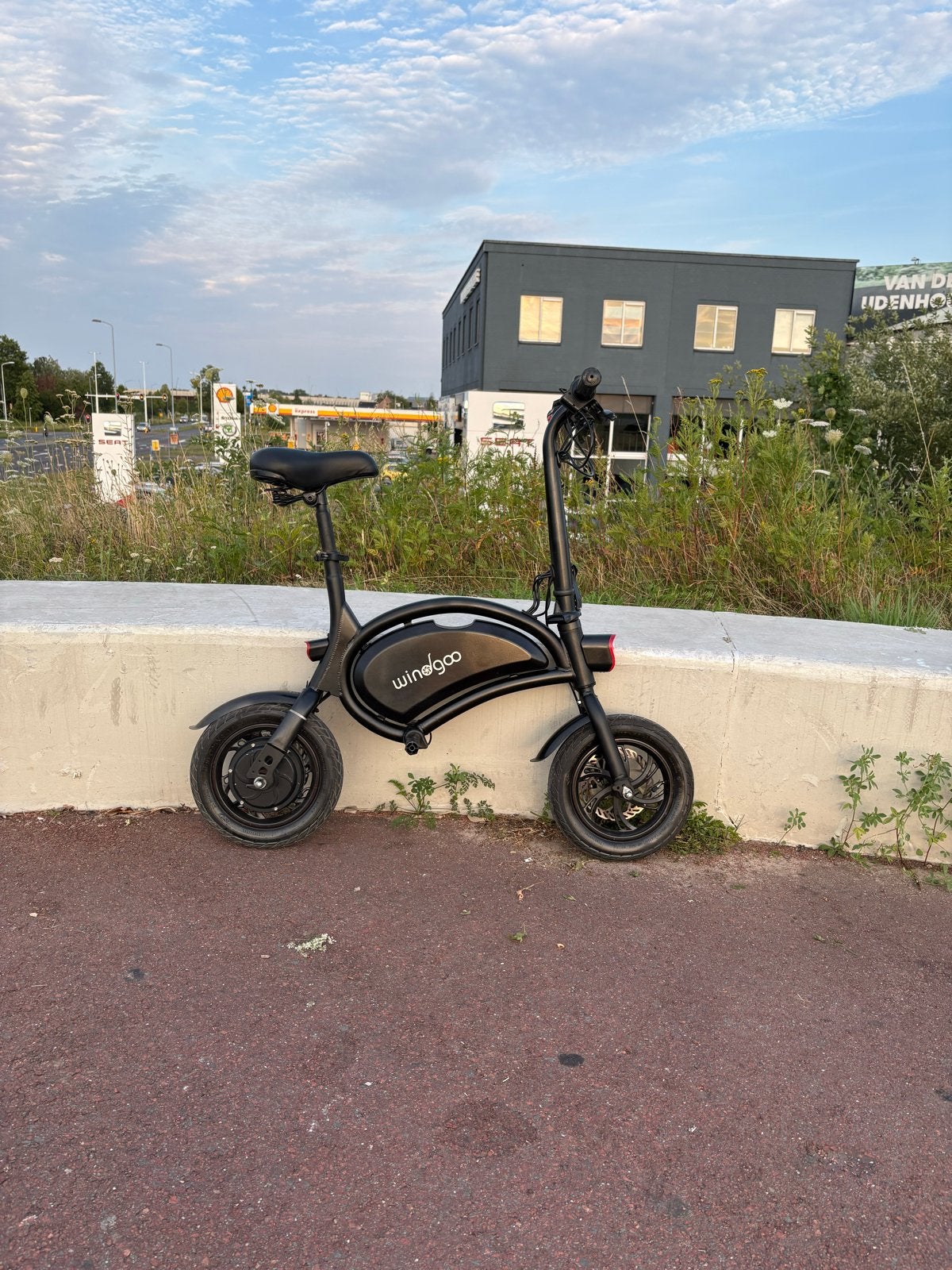 Windgoo opvouwbare elektrische fiets, Gebruikt, Minder dan 47 cm, 30 tot 50 km per accu, Ophalen