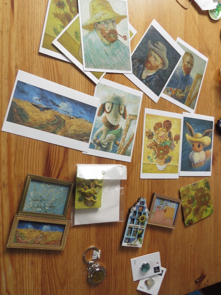 van gogh pokemon ansicht Corviknight smeargle Eevee Sunflora, Ophalen of Verzenden, 1980 tot heden, Ongelopen, Cultuur en Media