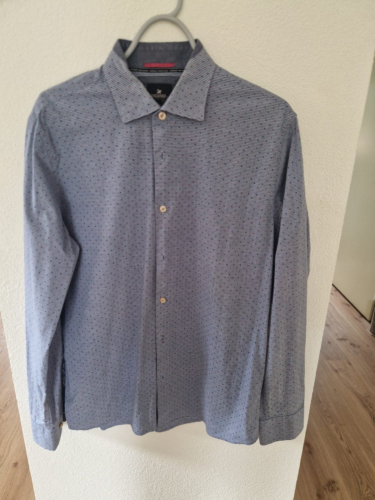 Vanguard overhemd, Ophalen of Verzenden, Zo goed als nieuw, Blauw, Halswijdte 43/44 (XL)