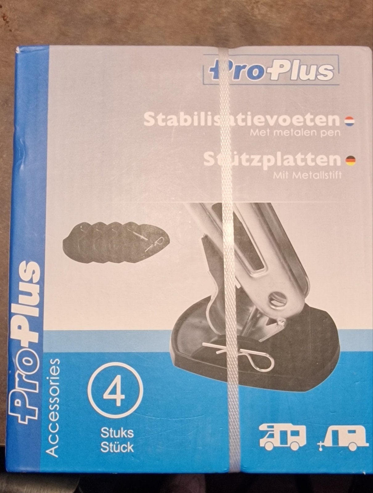 ProPlus Stabilisatievoeten met metalen pen (4 stuks), Ophalen, Nieuw