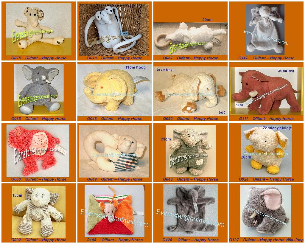 Olifant Olifantje - Unitoys Nicotoy Difrax ea merken, Ophalen, Zo goed als nieuw, Olifant