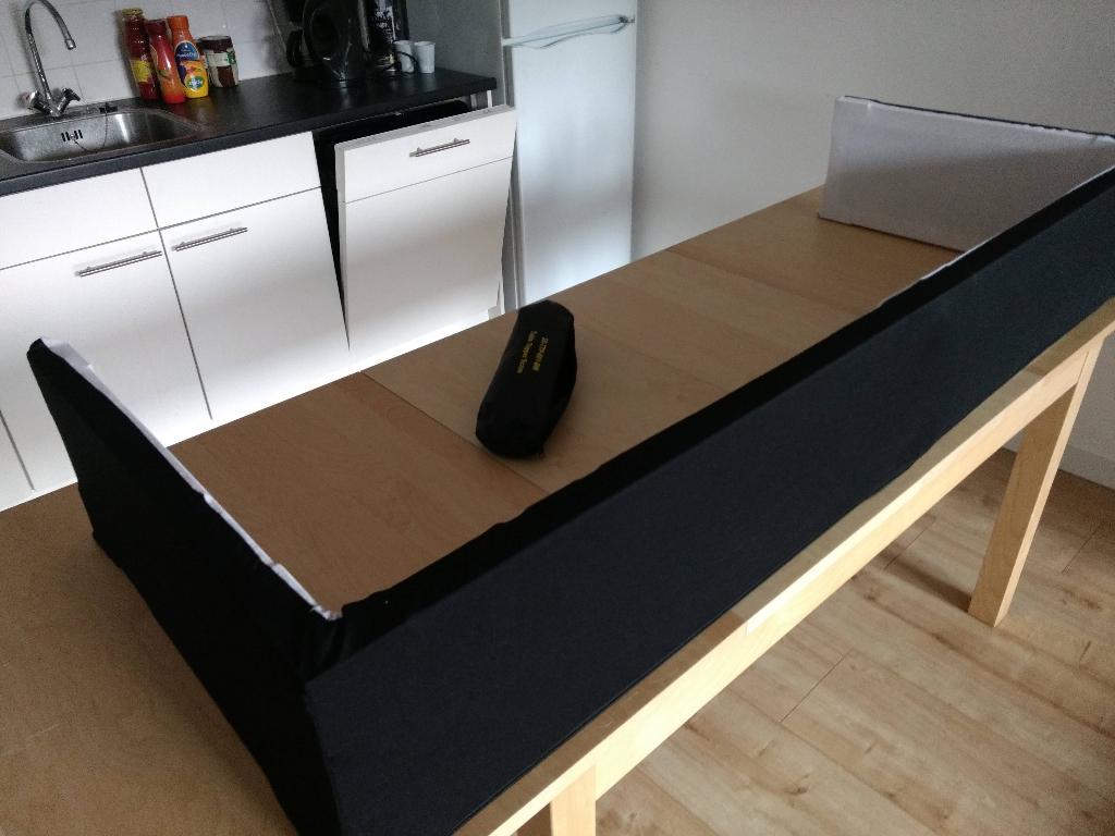 Scrim King table topper SS-TTP-BW (178 cm breed, zwart/wit), Ophalen, Gebruikt, -, -