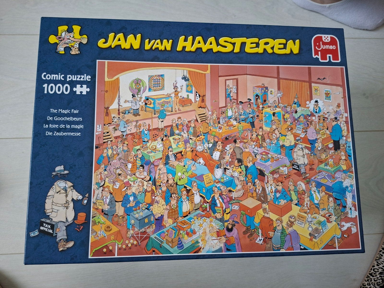 Jan van Haasteren De Goochelbeurs 1000 stukjes, Ophalen of Verzenden, 500 t/m 1500 stukjes, Gebruikt, Legpuzzel