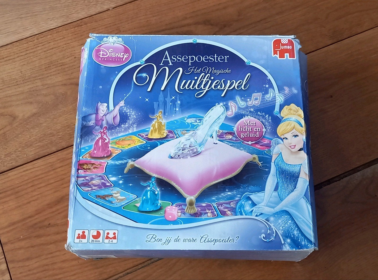Disney Assepoester Het Magische Muiltjespel, Drie of vier spelers, Ophalen of Verzenden, Gebruikt, Jumbo