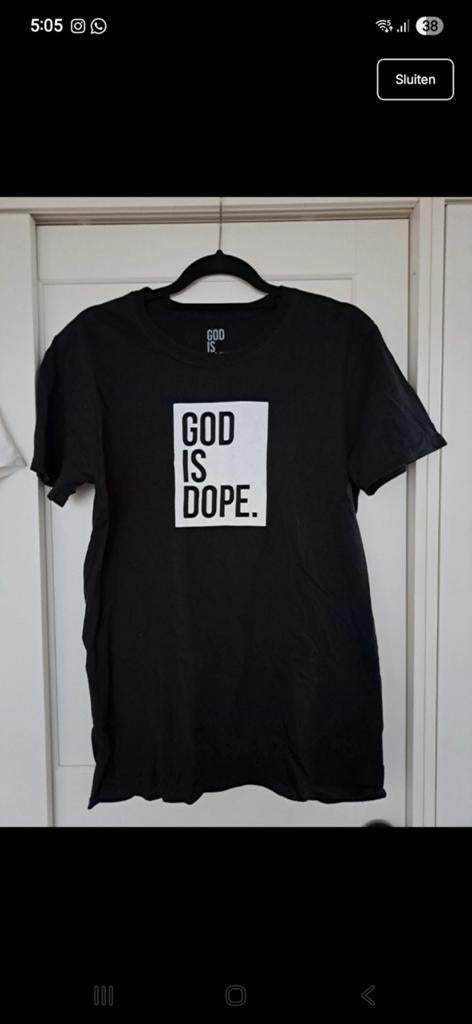 Zwart shirt met print, Ophalen of Verzenden, Nieuw, Maat 48/50 (M), Zwart
