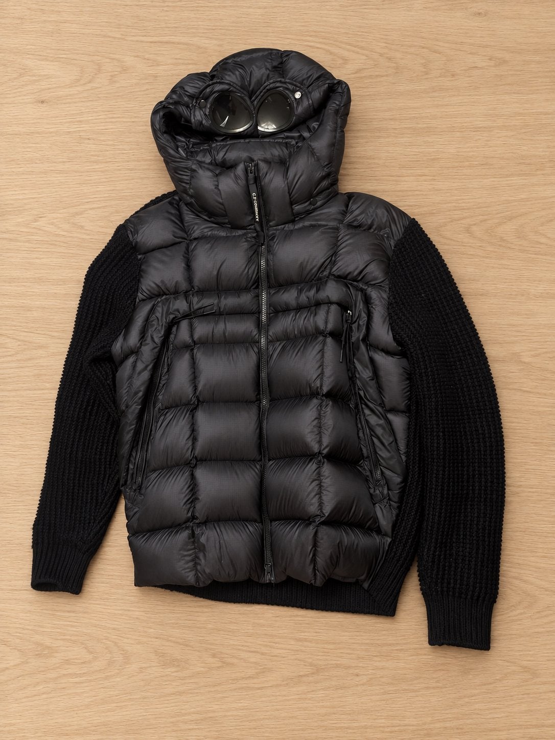 C.P. Company Goggle Jacket Merino Wool | M | (cardigan), Ophalen, Zo goed als nieuw, Maat 48/50 (M), Zwart
