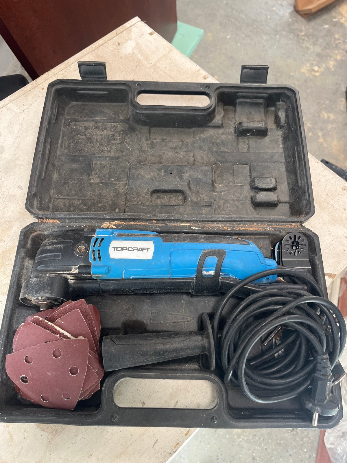 TOPCRAFT Multitool met accessoires in koffer, Ophalen, Gebruikt, Minder dan 700 watt, Overige typen