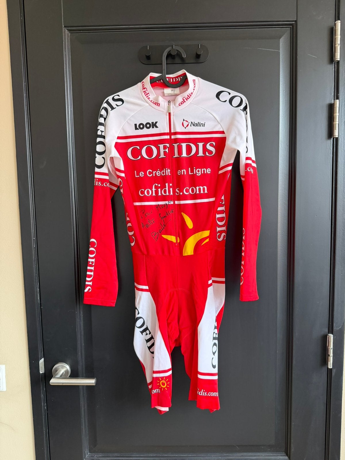 Fietspak Nalini Cofidis Maat 3 (M/L) tijdritpak snelpak, Ophalen of Verzenden, Zo goed als nieuw, Bovenkleding, Heren