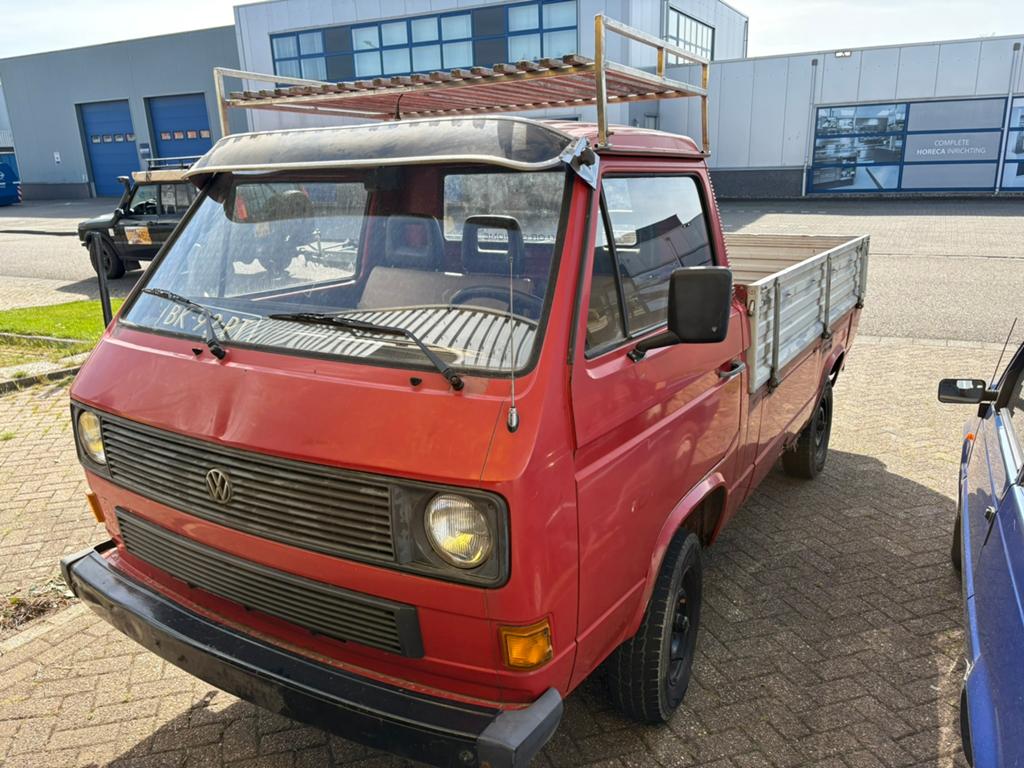 Vw T3 1.9 DG Enka 1984 pick up Transporter, Achterwielaandrijving, Beige, Overige carrosserieën, Handgeschakeld