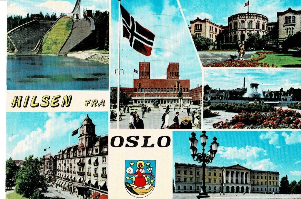 Oslo, Ophalen of Verzenden, Gelopen, Overig Europa