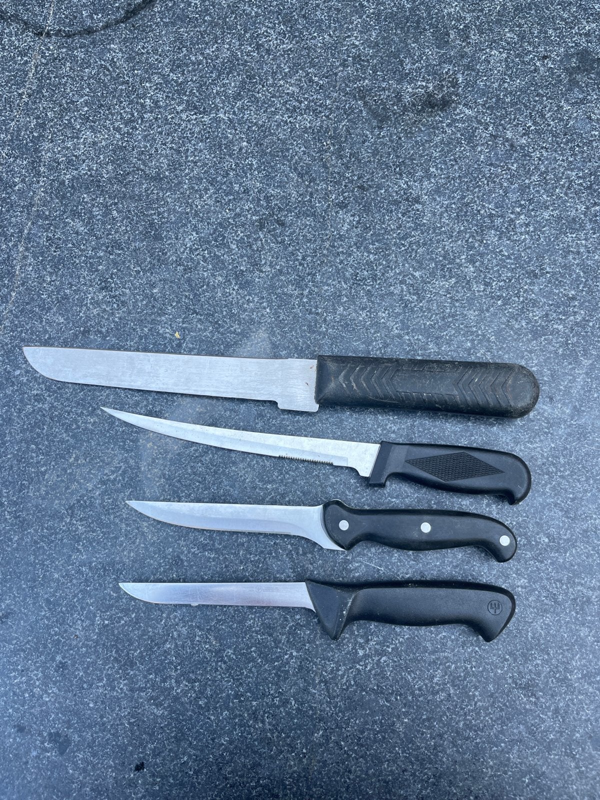 Set van 4 diverse messen - Keuken, Fileer, Universeel, Ophalen of Verzenden