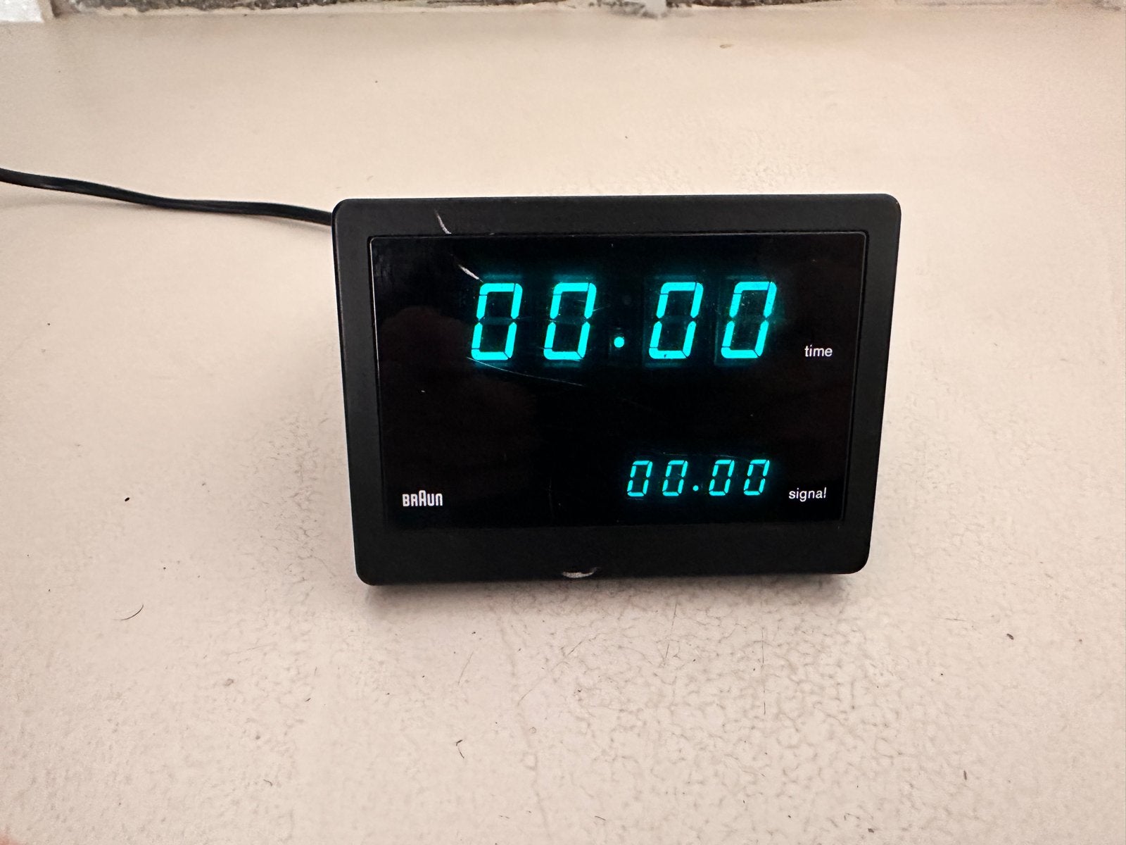 Vintage Braun DN 50 Signal Wekker (1979) - Dubbel, Ophalen of Verzenden, Gebruikt, Digitaal