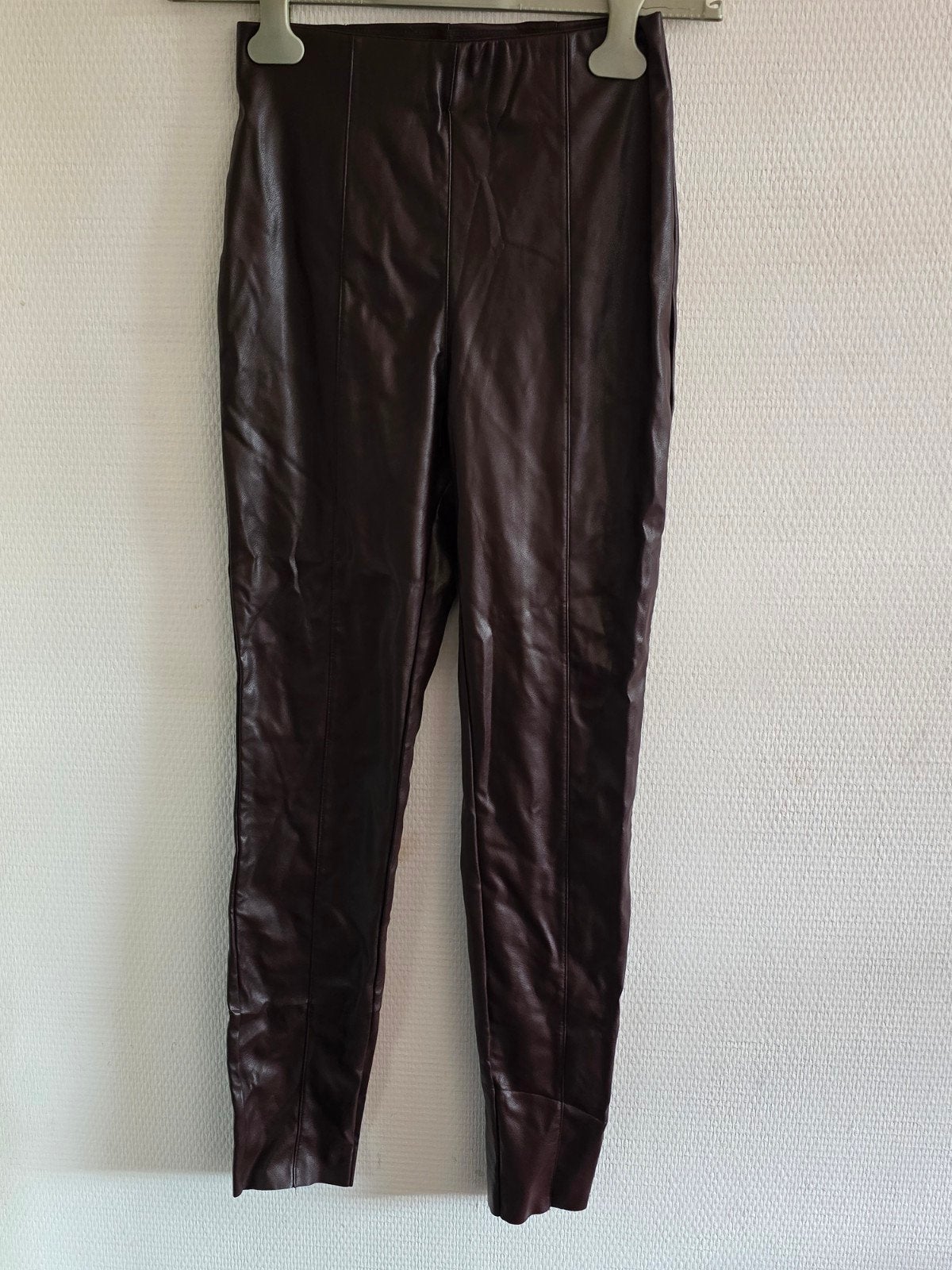H&M Bruine Faux Leren Legging Maat 36, H&M, Bruin, Ophalen of Verzenden, Zo goed als nieuw
