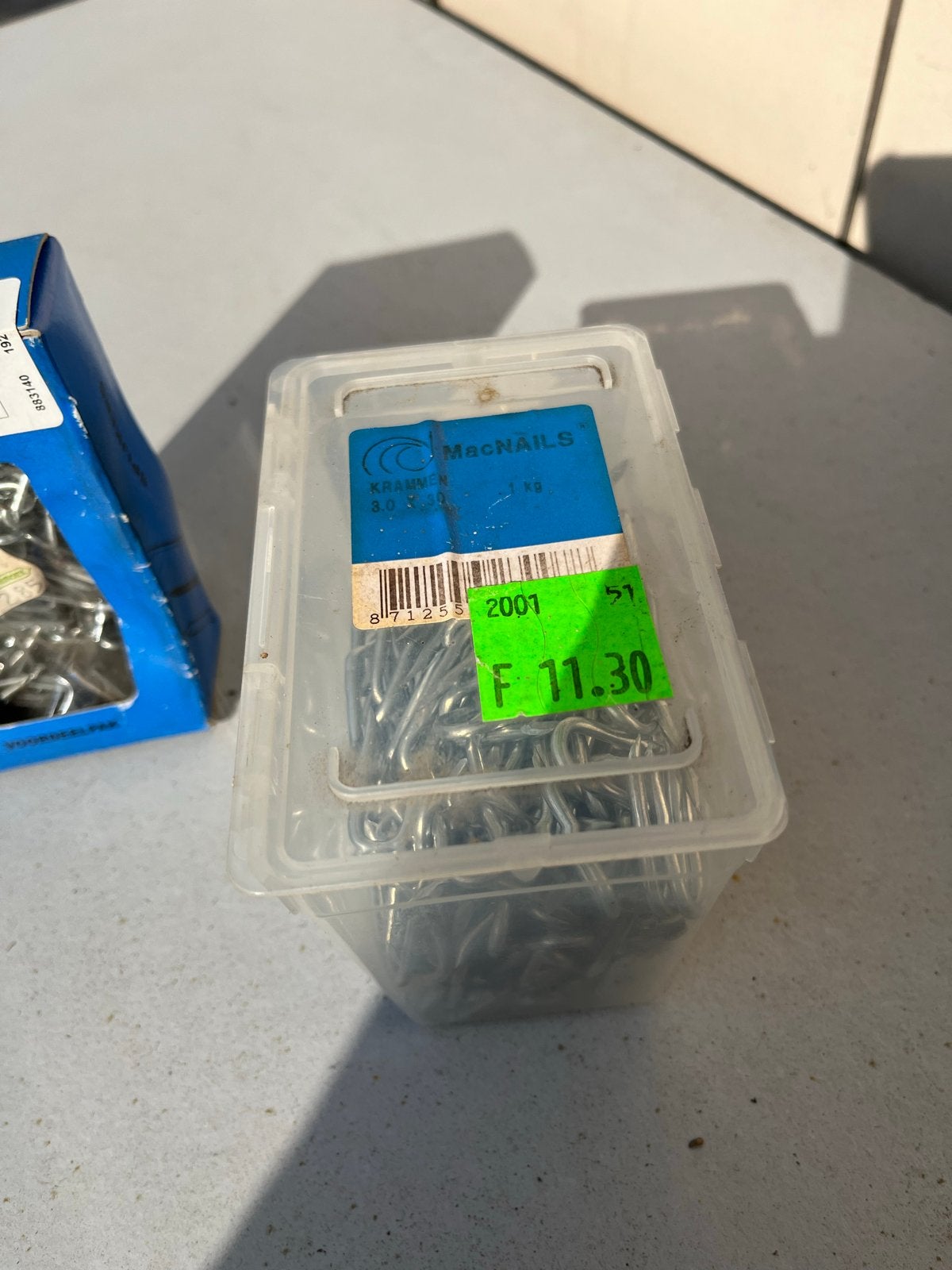 Krammen Verzinkt 2.0x20 en MacNails Krammen, Ophalen of Verzenden, Zo goed als nieuw, Minder dan 50 mm, Overige typen