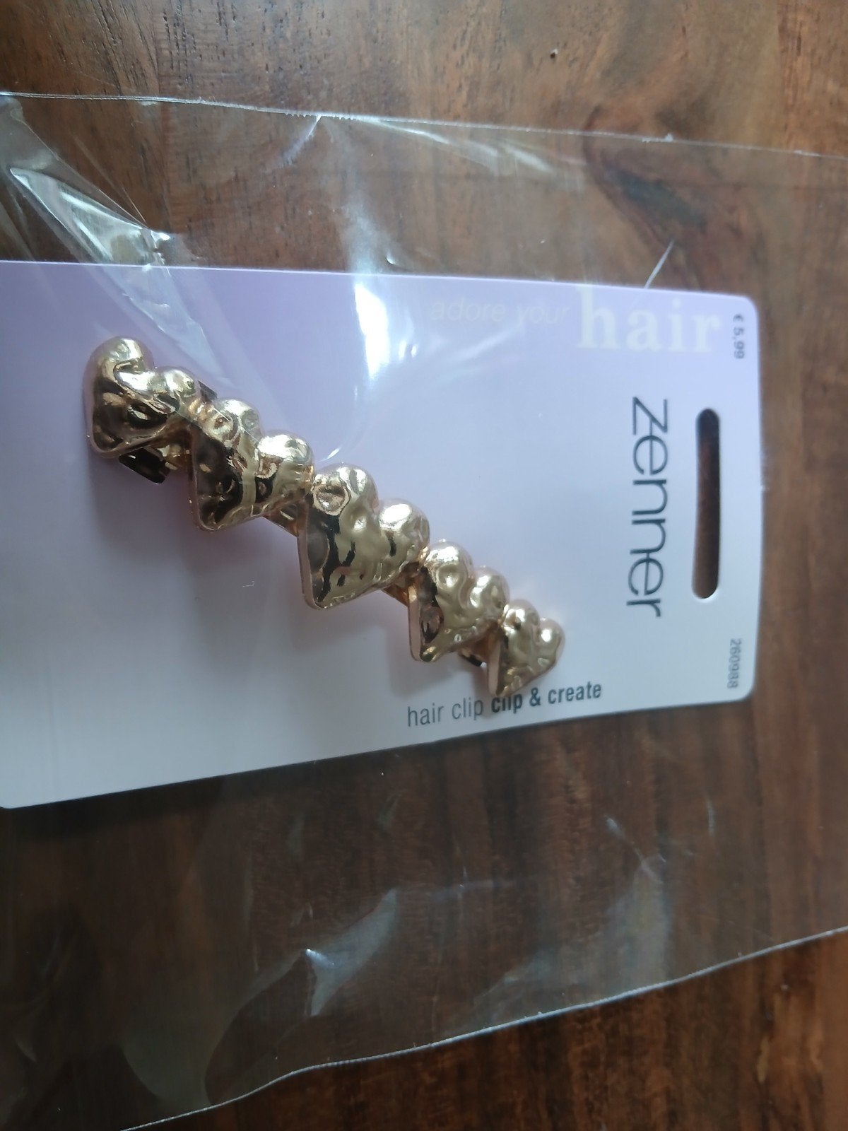 Zenner Haarclip met Hartjes - Nieuw, Ophalen of Verzenden
