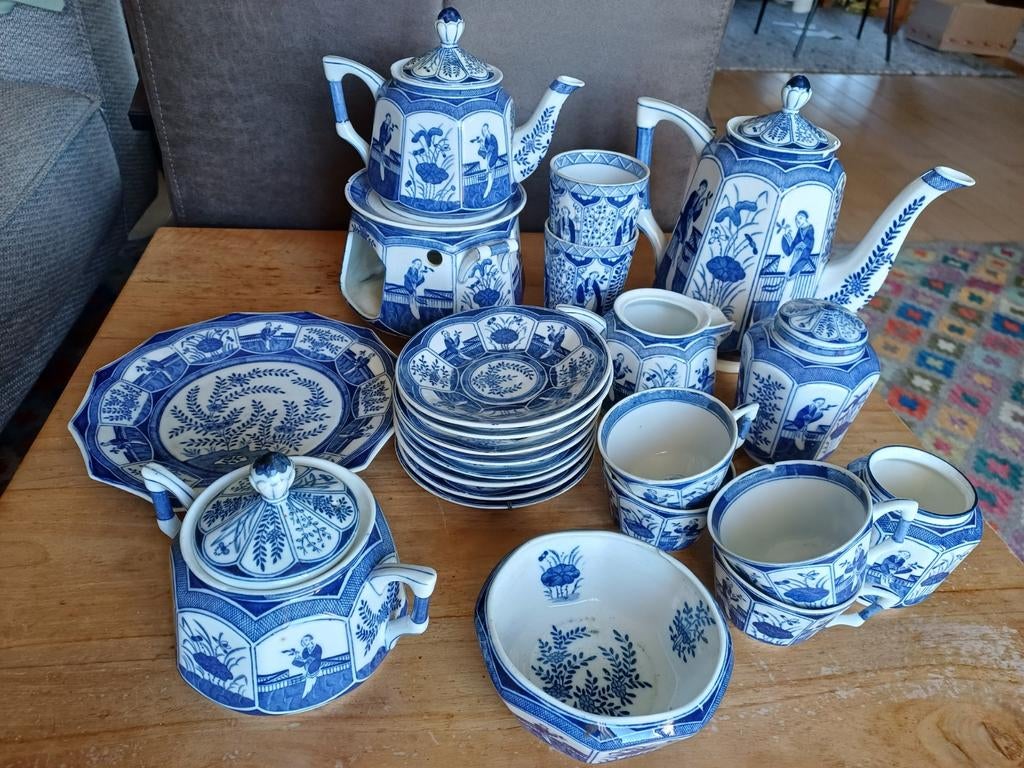 Delfts blauw servies, Ophalen