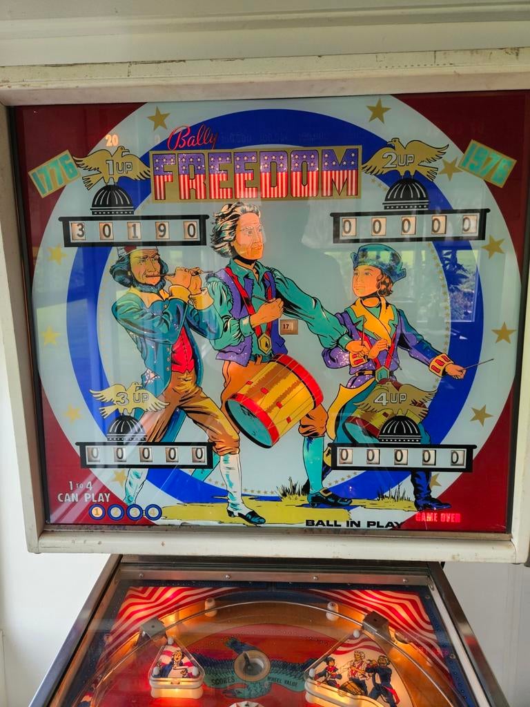 Bally Freedom Flipperkast - Vintage Speelplezier, Verzamelen, Gebruikt, Mechanisch, Bally, Ophalen of Verzenden