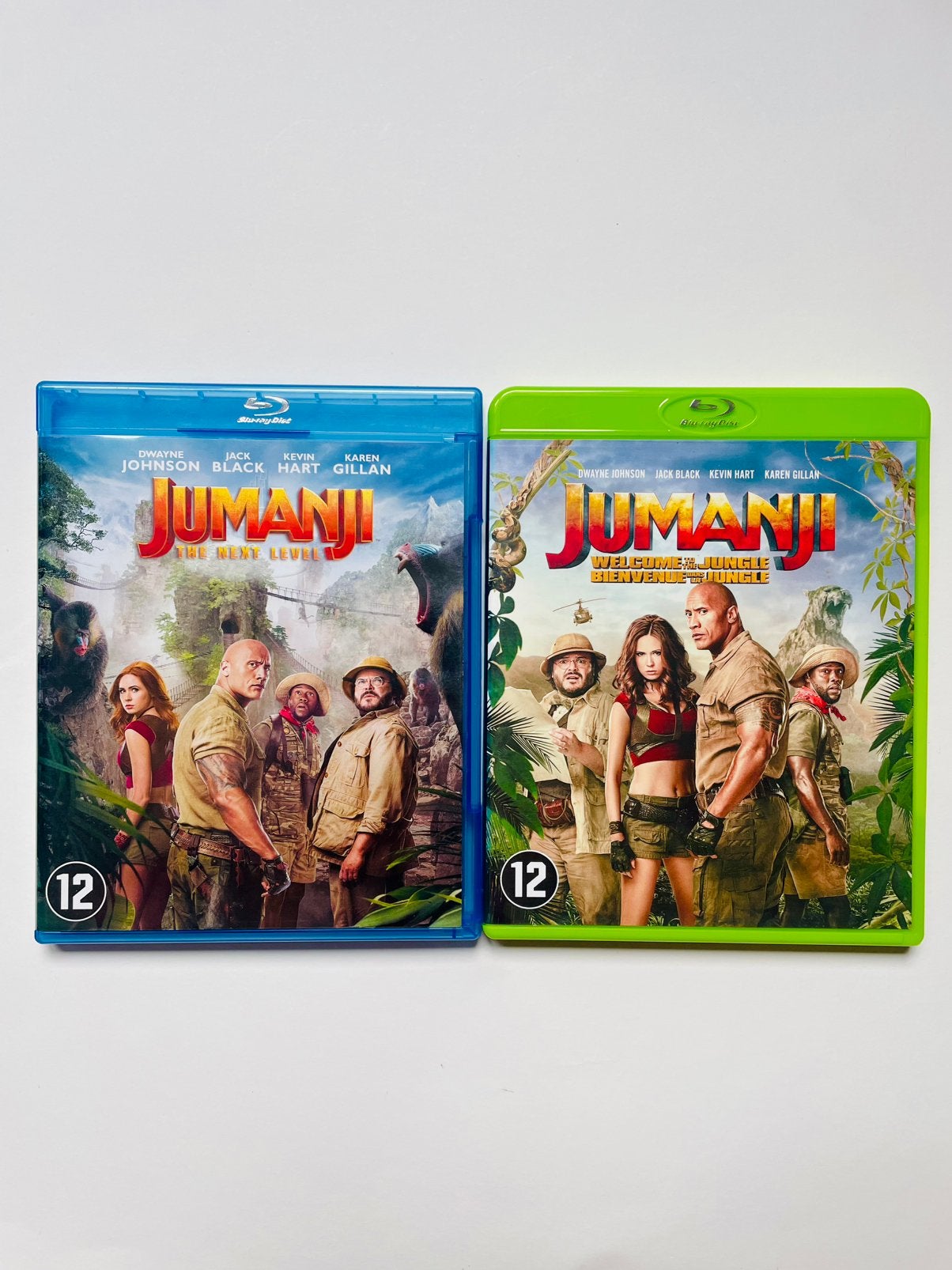 Jumanji Welcome to the Jungle + The Next Level – 2 films, Cd's en Dvd's, Blu-ray, Ophalen of Verzenden, Zo goed als nieuw, Actie