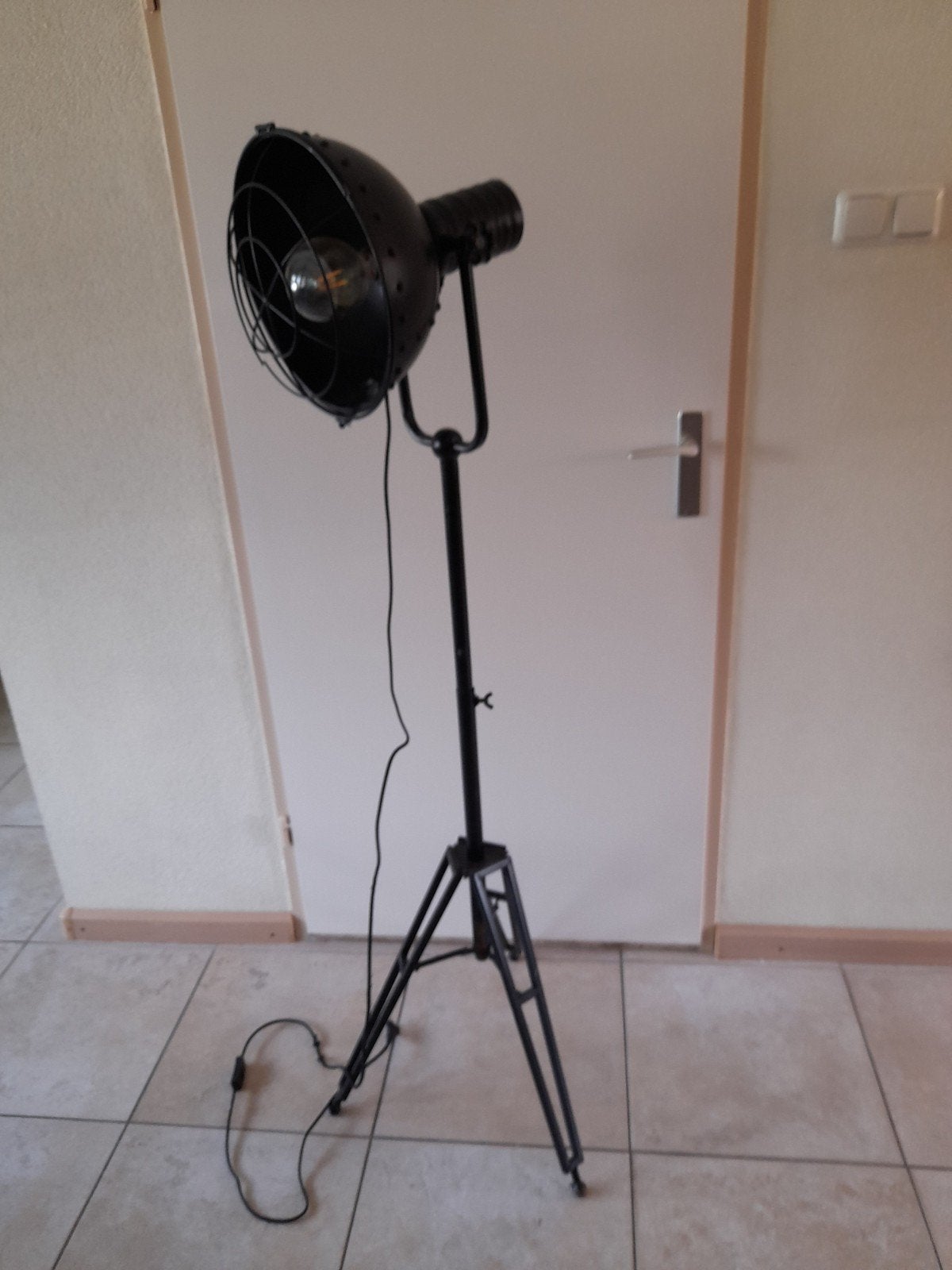 Staande schemerlamp zwart, Ophalen, Gebruikt, 150 tot 200 cm