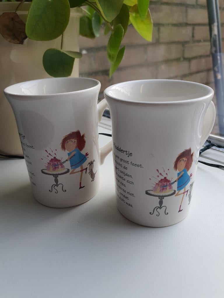 DE Floddertje mokken – Fiep & Annie M.G. Schmidt (set), Ophalen of Verzenden, Porselein, Overige stijlen, Kop(pen) en/of Schotel(s)