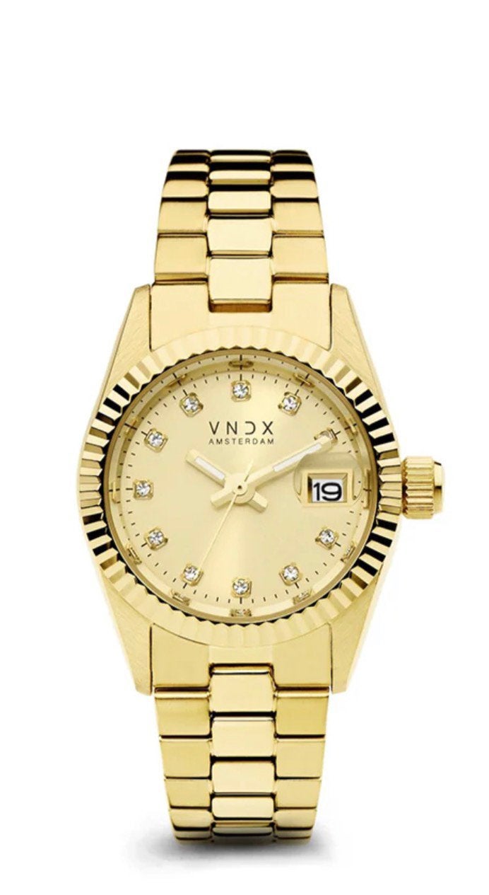 Nieuw horloge VNDX Dare Devil XS Goud, Ophalen of Verzenden, Zo goed als nieuw, Staal, Overige merken