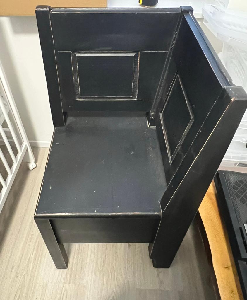 Kruk/Tuinkruk/Stoel/Bijzettafel/Bank/stoeltje/barkrukken, Ophalen, Zo goed als nieuw, Zwart, Eén