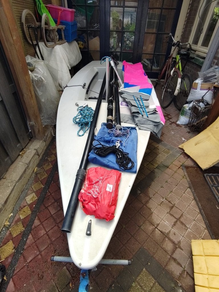 zeilbootje, Watersport en Boten, Zeilen en Zeiltoebehoren, Ophalen, Gebruikt, Overige typen, 15 tot 30 m²