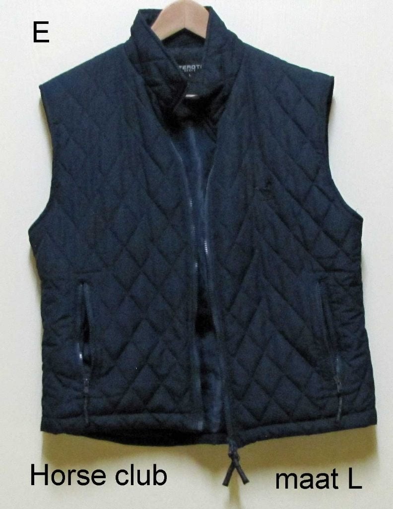 Bodywarmer L Blauw Horse Club, Blauw, Ritssluiting, Dames, Ophalen of Verzenden
