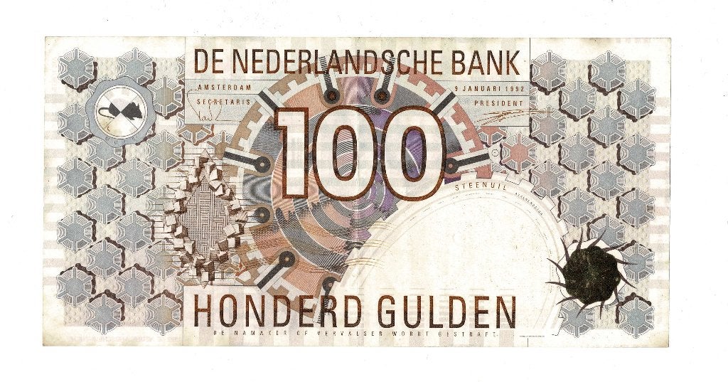 100 gulden 1992 Steenuil (Zie scans), Ophalen of Verzenden, 100 gulden, Los biljet