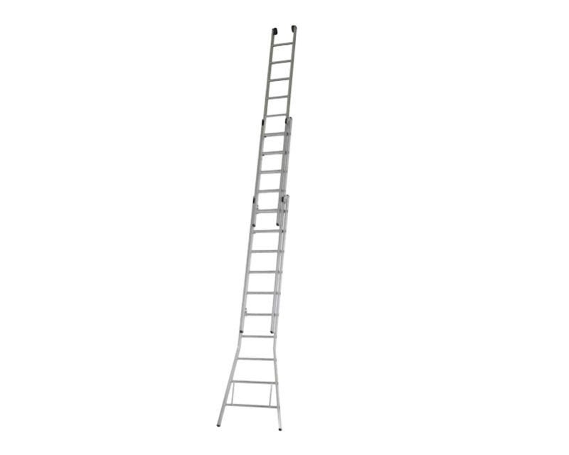 Dirks opsteekladder 3x10 professional, Ophalen, Zo goed als nieuw, Ladder, Opvouwbaar of Inschuifbaar