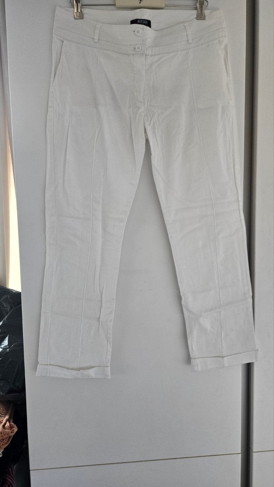 broek, Kleding | Dames, Maat 38/40 (M), Wit, Ophalen of Verzenden, Zo goed als nieuw
