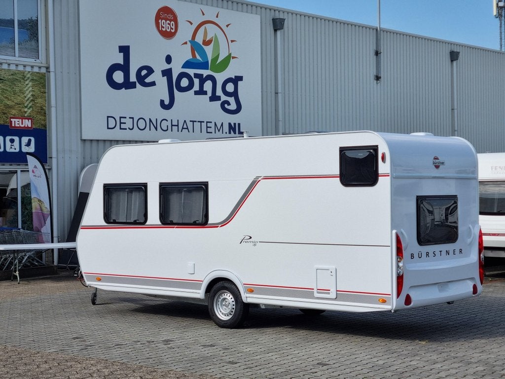 Bürstner Premio Life 490 TK - Gratis mover -, Caravans en Kamperen, Caravans, Schokbreker, Standaardzit, Dwarsbed, Bedrijf