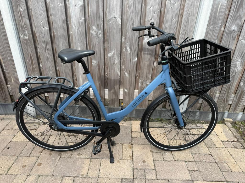 Cortina Common Damesfiets met Mand, 50 tot 53 cm, Trommelrem, Ophalen, Overige merken