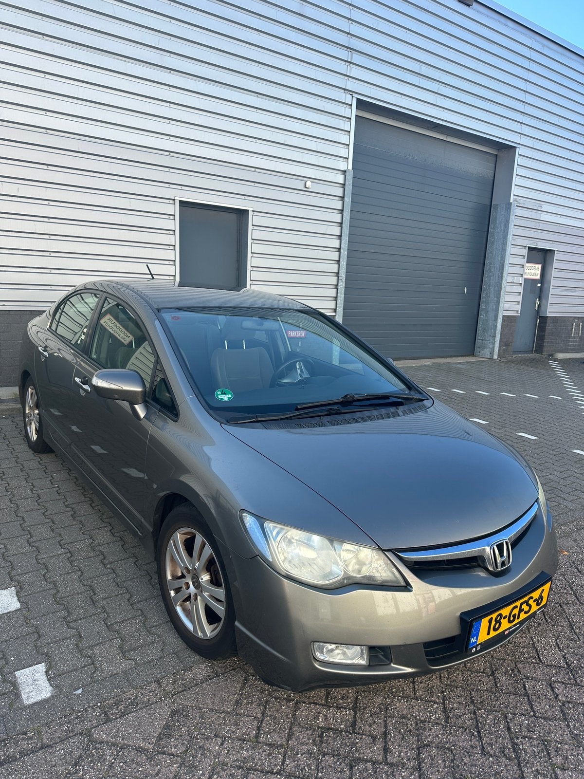 Honda Civic 1.3 Vtec Hybrid 4DR C-tr. 2008 Grijs, Auto's, Origineel Nederlands, 22 km/l, Sedan, 1339 cc