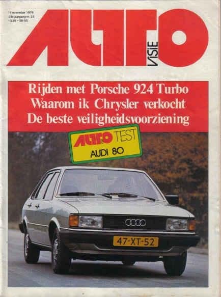 Autovisie 23 1978 : BMW 316 / 318 / 320 - Porsche 924 Turbo, Ophalen of Verzenden, Gelezen, Algemeen