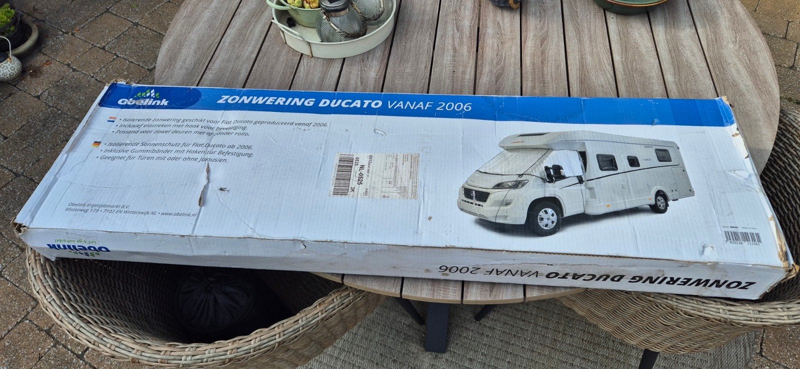Obelink Zonwering Fiat Ducato vanaf 2006, Ophalen, Zo goed als nieuw