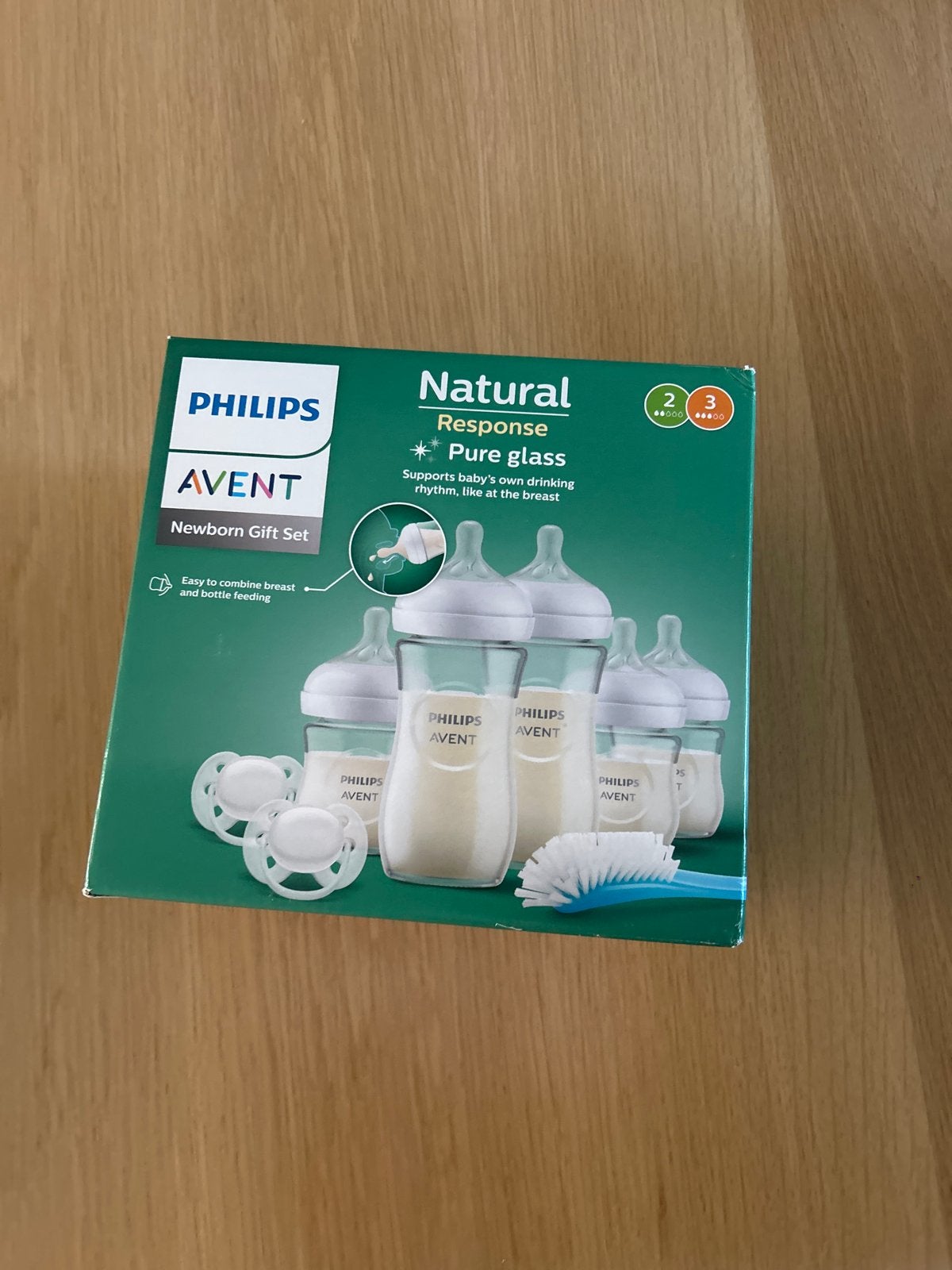 Philips Avent Natural Response Newborn Gift Set, Nieuw, Inclusief flessen, Babyfles, Philips Avent