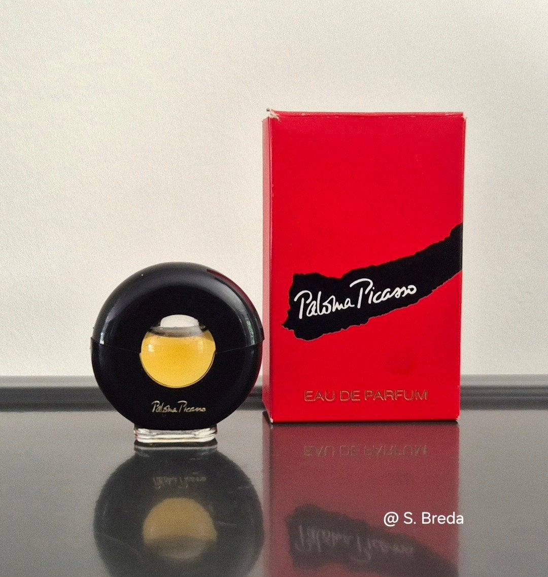 Paloma Picasso - Eau de Parfum miniatuur met doosje, Ophalen of Verzenden, Zo goed als nieuw, Miniatuur, Gevuld