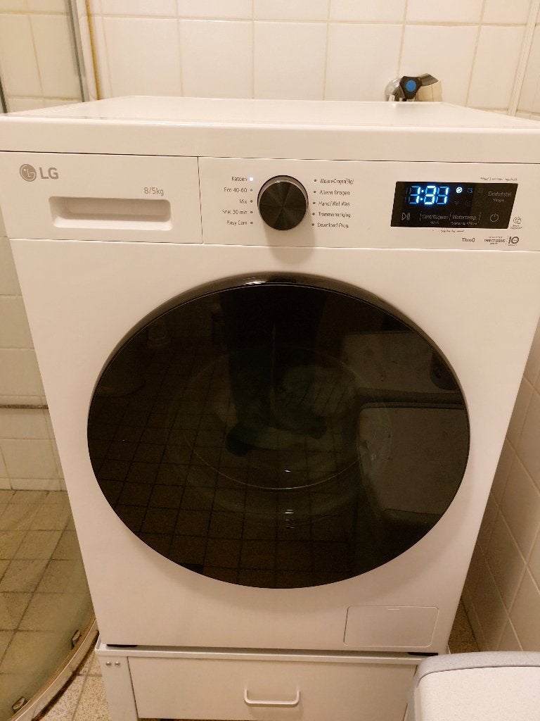 WasDroog Combinatie, Witgoed en Apparatuur, Was-droogcombinaties, 6 tot 8 kg, Ophalen, Zo goed als nieuw, Minder dan 85 cm